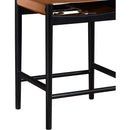  Meridian Rawlins Cognac Vegan Leather Upholstered Counter Stool IMAGE 7