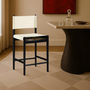  Color_Cream -- Rawlins Cream Vegan Leather Upholstered Counter Stool IMAGE 2