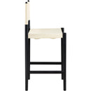  Meridian Rawlins Cream Vegan Leather Upholstered Counter Stool IMAGE 5