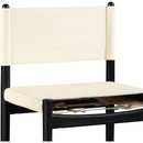  Meridian Rawlins Cream Vegan Leather Upholstered Counter Stool IMAGE 6
