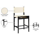  Color_Cream -- Rawlins Cream Vegan Leather Upholstered Counter Stool IMAGE 9