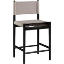  Color_Taupe -- Rawlins Taupe Vegan Leather Upholstered Counter Stool IMAGE 3