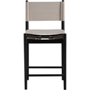  Meridian Rawlins Taupe Vegan Leather Upholstered Counter Stool IMAGE 4