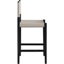  Meridian Rawlins Taupe Vegan Leather Upholstered Counter Stool IMAGE 5