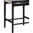  Color_Taupe -- Rawlins Taupe Vegan Leather Upholstered Counter Stool IMAGE 7