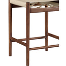  Meridian Rawlins Beige Vegan Leather Upholstered Counter Stool IMAGE 7