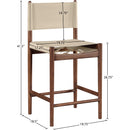  Color_Beige -- Meridian Rawlins Counter Height Stool IMAGE 8