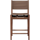  Color_Brown -- Rawlins Brown Vegan Leather Upholstered Counter Stool IMAGE 4