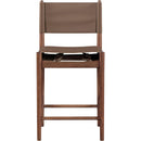  Meridian Rawlins Brown Vegan Leather Upholstered Counter Stool IMAGE 4