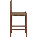  Meridian Rawlins Brown Vegan Leather Upholstered Counter Stool IMAGE 5