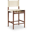  Color_Cream -- Rawlins Cream Vegan Leather Upholstered Counter Stool IMAGE 1