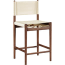  Color_Cream -- Rawlins Cream Vegan Leather Upholstered Counter Stool IMAGE 3