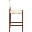  Meridian Rawlins Cream Vegan Leather Upholstered Counter Stool IMAGE 5