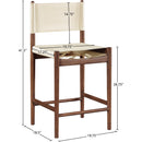  Color_Cream -- Rawlins Cream Vegan Leather Upholstered Counter Stool IMAGE 8