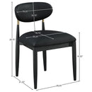  Meridian Riccio Black Vegan Leather Upholstered Dining Side Chair IMAGE 8