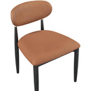  Meridian Riccio Cognac Vegan Leather Upholstered Dining Side Chair IMAGE 5