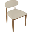  Meridian Riccio Beige Vegan Leather Upholstered Dining Side Chair IMAGE 5