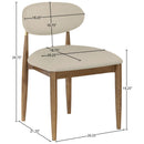  Color_Beige -- Meridian Riccio Dining Chair IMAGE 8