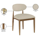  Color_Beige -- Meridian Riccio Dining Chair IMAGE 9