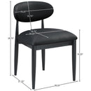  Color_Black -- Meridian Riccio Dining Chair IMAGE 8