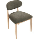  Meridian Riccio Brown Performance Fabric Upholstered Dining Side Chair IMAGE 5