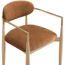  Meridian Riccio Cognac Performance Fabric Upholstered Dining Arm Chair IMAGE 6