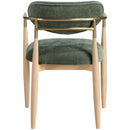  Color_Olive -- Riccio Olive Performance Fabric Upholstered Dining Arm Chair IMAGE 4