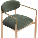  Meridian Riccio Olive Performance Fabric Upholstered Dining Arm Chair IMAGE 6