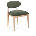  Color_Olive -- Riccio Olive Performance Fabric Upholstered Dining Side Chair IMAGE 1