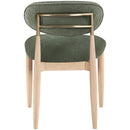 Color_Olive -- Riccio Olive Performance Fabric Upholstered Dining Side Chair IMAGE 4