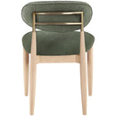  Meridian Riccio Olive Performance Fabric Upholstered Dining Side Chair IMAGE 4