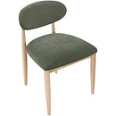  Color_Olive -- Riccio Olive Performance Fabric Upholstered Dining Side Chair IMAGE 5