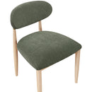  Color_Olive -- Riccio Olive Performance Fabric Upholstered Dining Side Chair IMAGE 6