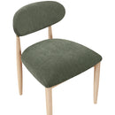  Meridian Riccio Olive Performance Fabric Upholstered Dining Side Chair IMAGE 6