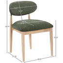  Meridian Riccio Olive Performance Fabric Upholstered Dining Side Chair IMAGE 8