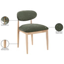 Color_Olive -- Riccio Olive Performance Fabric Upholstered Dining Side Chair IMAGE 9