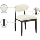  Meridian Riccio Beige Performance Fabric Upholstered Dining Side Chair IMAGE 10
