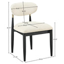  Meridian Riccio Beige Performance Fabric Upholstered Dining Side Chair IMAGE 9