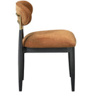  Color_Cognac -- Riccio Cognac Performance Fabric Upholstered Dining Side Chair IMAGE 3