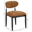  Meridian Riccio Cognac Performance Fabric Upholstered Dining Side Chair IMAGE 8