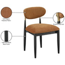  Meridian Riccio Cognac Performance Fabric Upholstered Dining Side Chair IMAGE 9