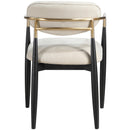  Meridian Riccio Cream Performance Fabric Upholstered Dining Arm Chair IMAGE 5
