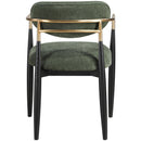  Color_Olive -- Riccio Olive Performance Fabric Upholstered Dining Arm Chair IMAGE 4