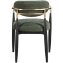  Meridian Riccio Olive Performance Fabric Upholstered Dining Arm Chair IMAGE 4