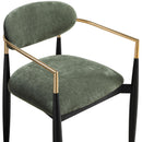  Color_Olive -- Riccio Olive Performance Fabric Upholstered Dining Arm Chair IMAGE 6