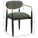  Color_Olive -- Riccio Olive Performance Fabric Upholstered Dining Arm Chair IMAGE 8