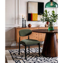  Meridian Riccio Olive Performance Fabric Upholstered Dining Side Chair IMAGE 2