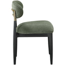  Meridian Riccio Olive Performance Fabric Upholstered Dining Side Chair IMAGE 3