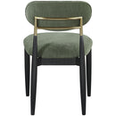  Meridian Riccio Olive Performance Fabric Upholstered Dining Side Chair IMAGE 4