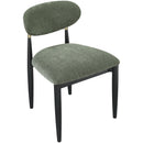  Color_Olive -- Riccio Olive Performance Fabric Upholstered Dining Side Chair IMAGE 6